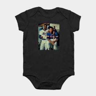 Dwight Gooden and Darryl Strawberry in New York Mets, 1983 Baby Bodysuit
